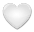 white heart as rendered by LG