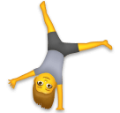 person cartwheeling as rendered by LG