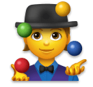 person juggling as rendered by LG