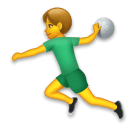 man playing handball as rendered by LG