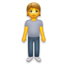 person standing as rendered by LG