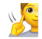deaf person as rendered by LG