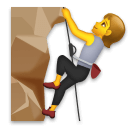 person climbing as rendered by LG