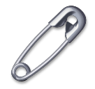 safety pin as rendered by LG