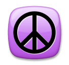 peace symbol as rendered by LG