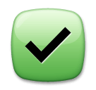 check mark button as rendered by LG