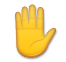 mano alzata as rendered by LG