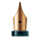 black nib as rendered by LG