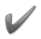 segno di spunta as rendered by LG