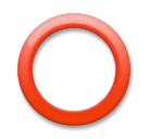 hollow red circle as rendered by LG