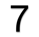 Digit Seven as rendered by LG