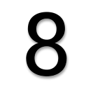 Digit Eight as rendered by LG