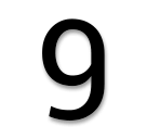 Digit Nine as rendered by LG