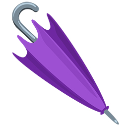closed umbrella as rendered by Messenger
