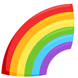 rainbow as rendered by Messenger