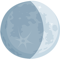 waxing crescent moon as rendered by Messenger