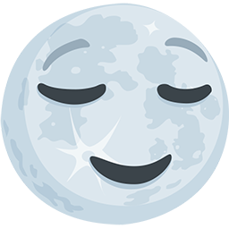 full moon face as rendered by Messenger