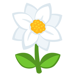 开花 as rendered by Messenger