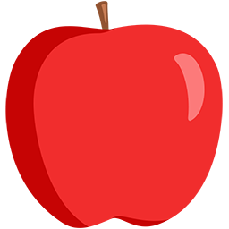 red apple as rendered by Messenger