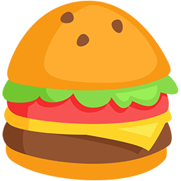 hambúrguer as rendered by Messenger