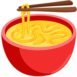 steaming bowl as rendered by Messenger