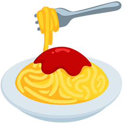 spaghetti as rendered by Messenger