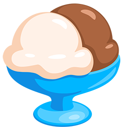 ice cream as rendered by Messenger