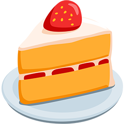ショートケーキ as rendered by Messenger