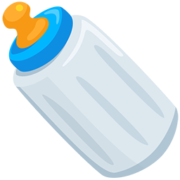 baby bottle as rendered by Messenger