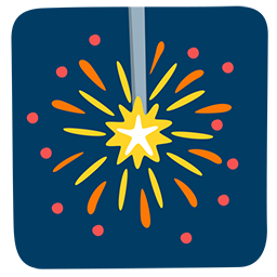 sparkler as rendered by Messenger