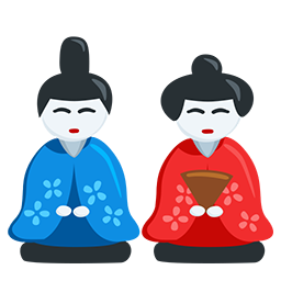 Japanese dolls as rendered by Messenger