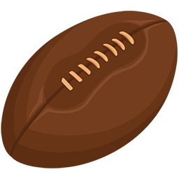 rugby football as rendered by Messenger