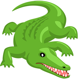 تمساح as rendered by Messenger