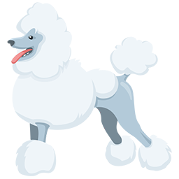 poodle as rendered by Messenger