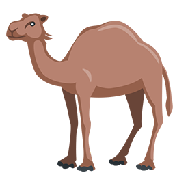 ラクダ as rendered by Messenger