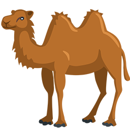 two-hump camel as rendered by Messenger