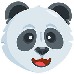 rosto de panda as rendered by Messenger