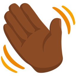 Waving Hand: Medium-Dark Skin Tone, the design in this release
