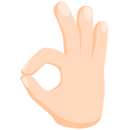 OK Hand: Light Skin Tone, the design in this release
