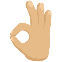 OK Hand: Medium-Light Skin Tone, the design in this release