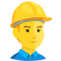 Construction Worker as drawn by Messenger in 1.0