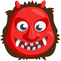 demonio japonés oni as rendered by Messenger