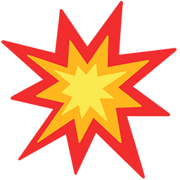 explosion as rendered by Messenger