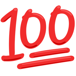 100 درجة as rendered by Messenger