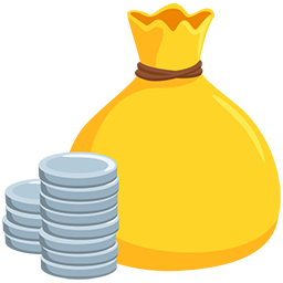money bag as rendered by Messenger