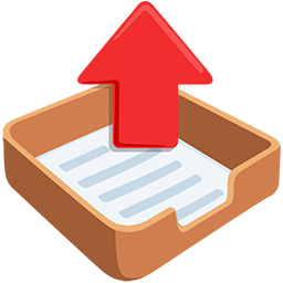 outbox tray as rendered by Messenger