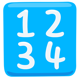 input numbers as rendered by Messenger