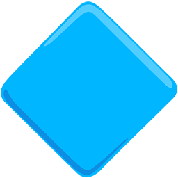 large blue diamond as rendered by Messenger