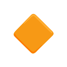small orange diamond as rendered by Messenger