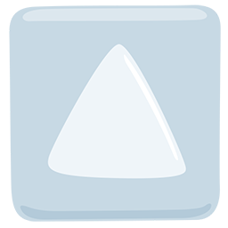 upwards button as rendered by Messenger